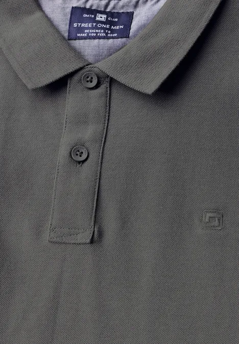Polo piqué ash grey