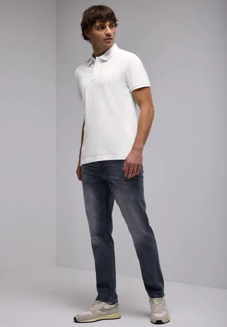 Polo piqué bright white
