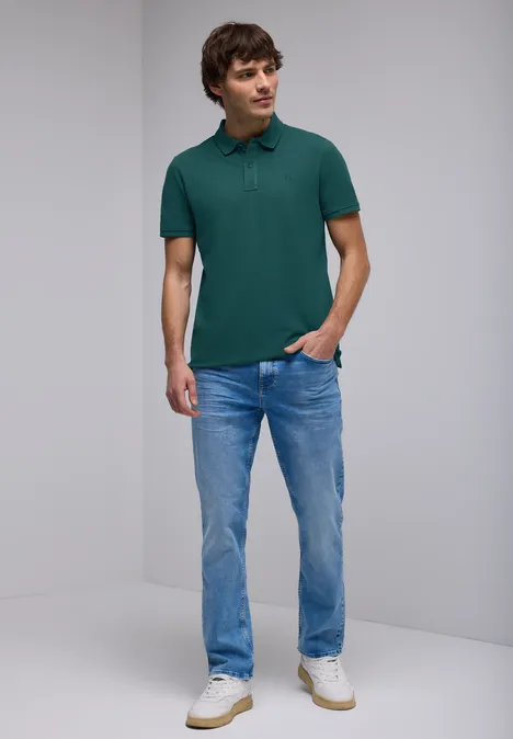 Polo piqué tender green