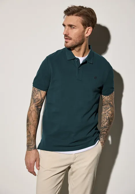 Polo piqué endless green