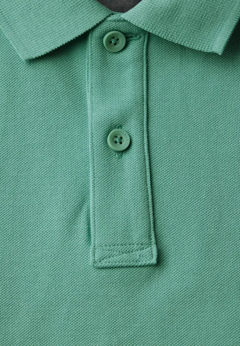 Polo piqué mint green