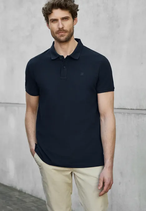 Polo piqué dark ink blue