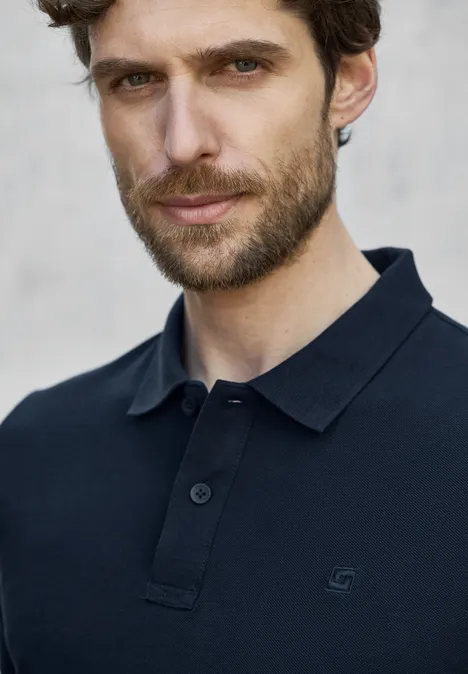 Polo piqué dark ink blue