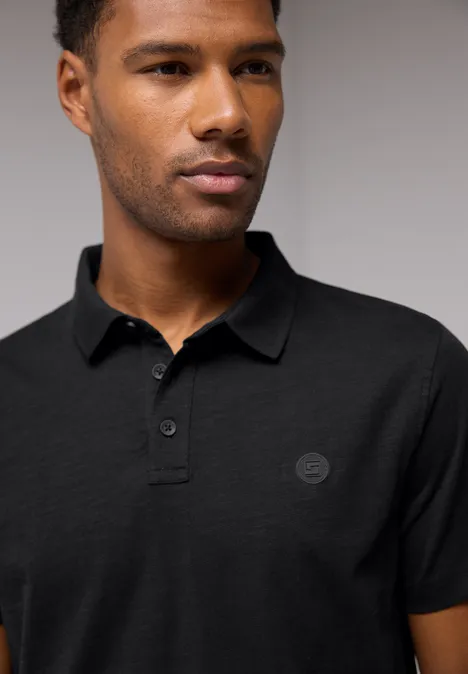 Polo en jersey Black