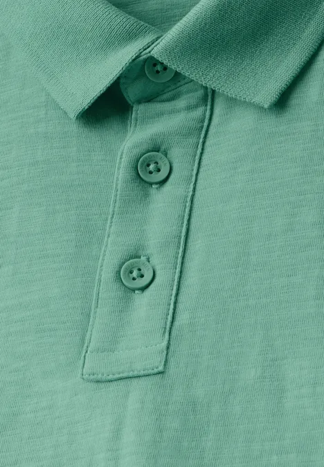 Polo en jersey mint green