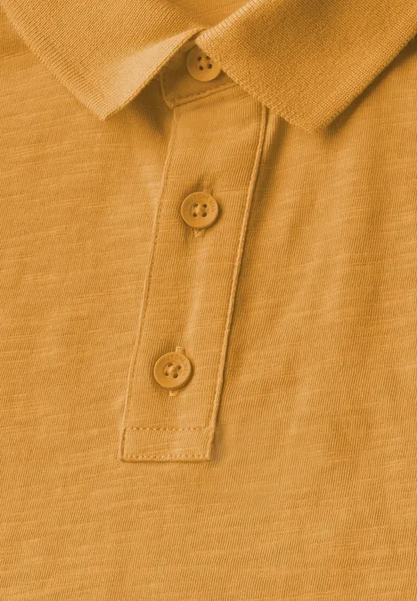 Polo en jersey electric yellow