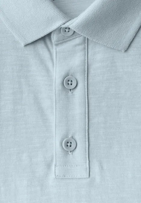 Polo en jersey lagoon blue