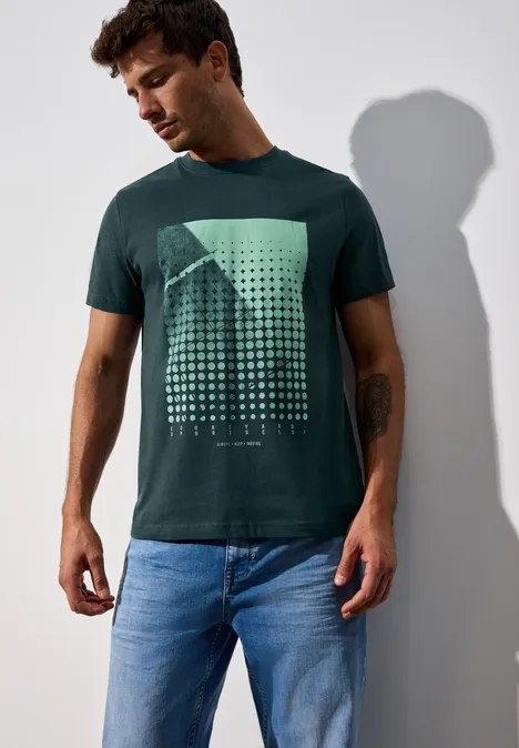 T-Shirt mit Print endless green