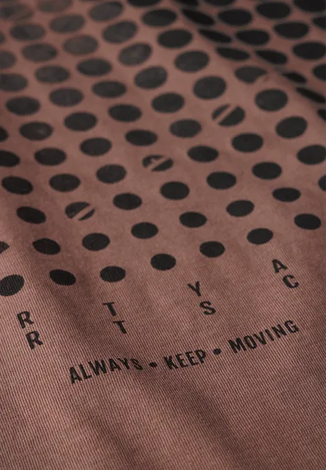 T-Shirt mit Print clay brown