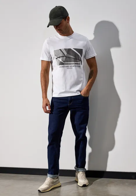 T-shirt avec imprimé bright white