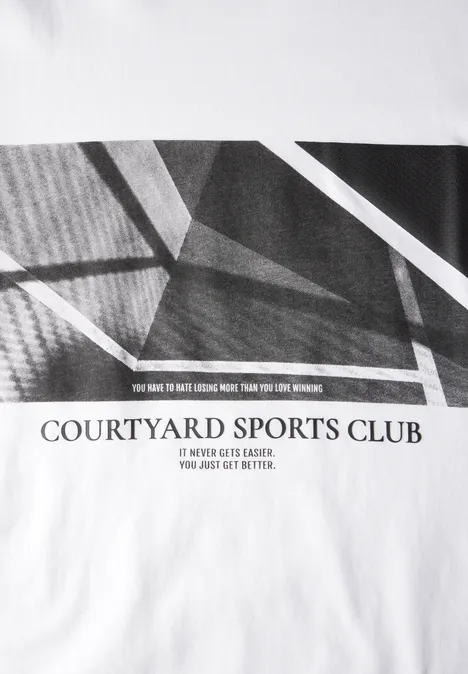 T-shirt avec imprimé bright white