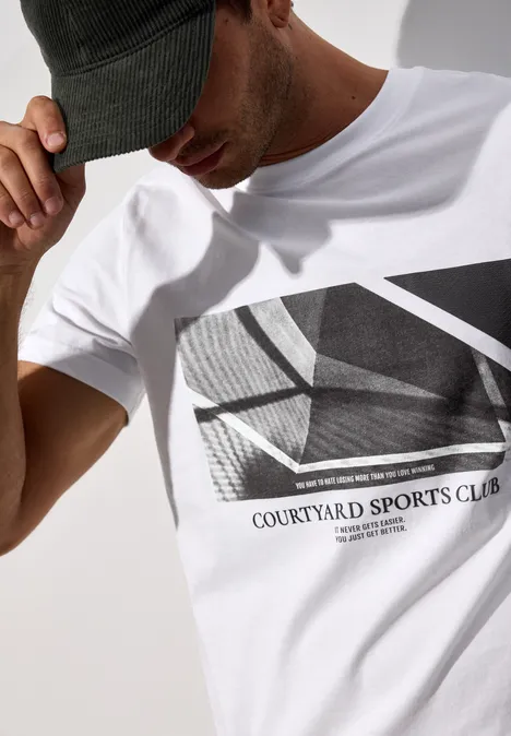 T-shirt avec imprimé bright white
