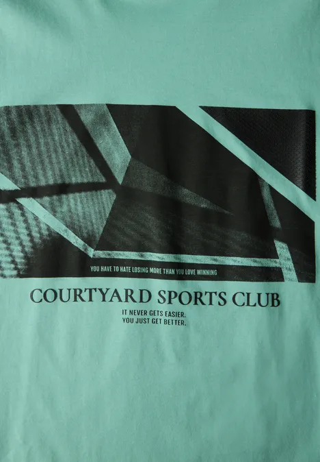 T-Shirt mit Print mint green