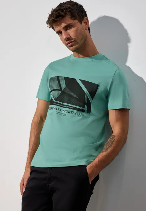 T-Shirt mit Print mint green