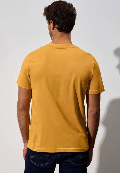 T-Shirt mit Print electric yellow