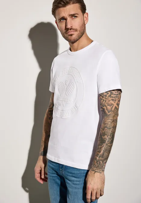 T-shirt avec imprimé bright white