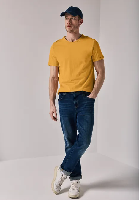 T-shirt ras du cou electric yellow