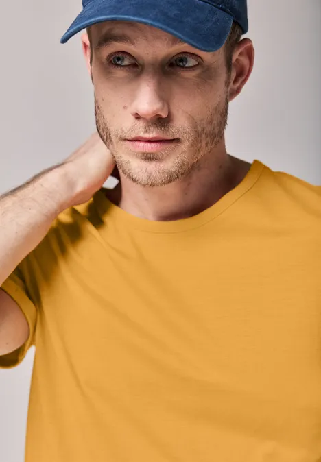 T-shirt ras du cou electric yellow