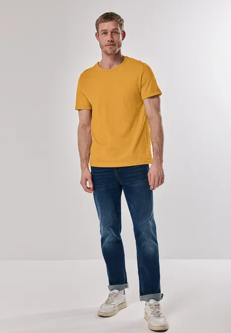 T-shirt ras du cou electric yellow