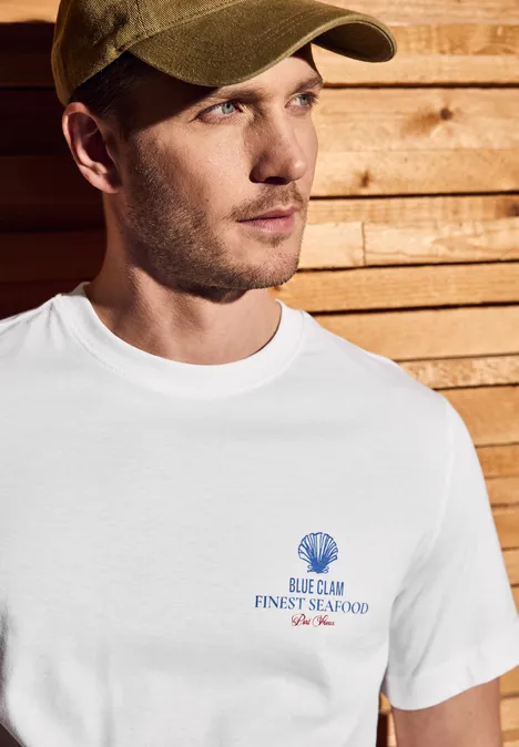 T-shirt à col rond bright white