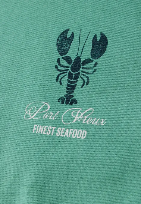 T-shirt à col rond mint green