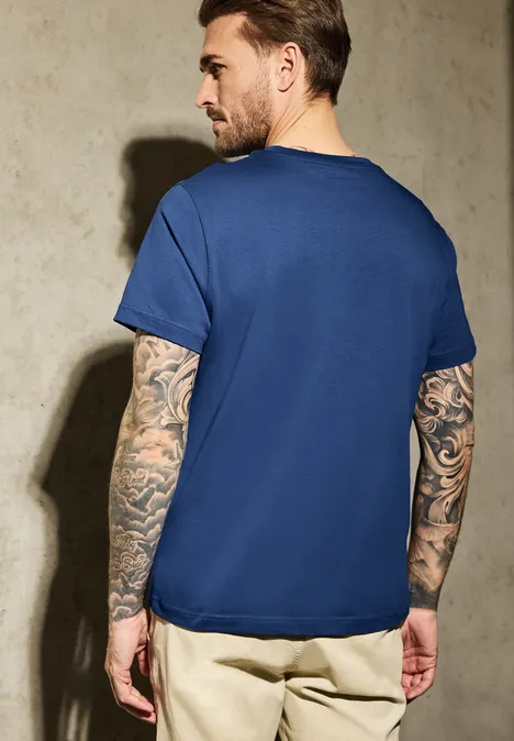 T-shirt à col rond twilight blue