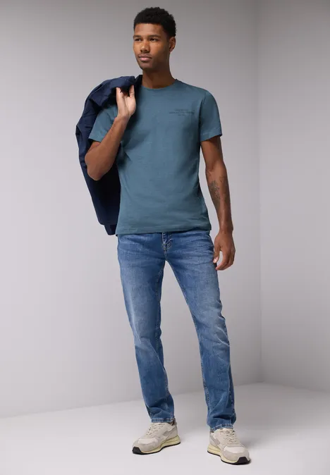 T-shirt avec backprint ocean blue