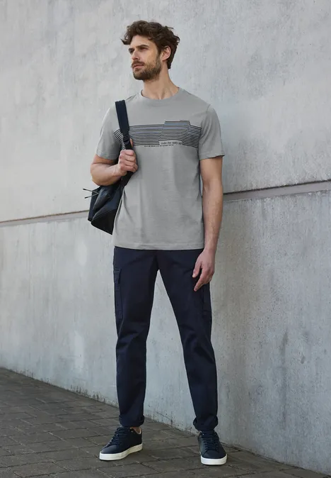 T-shirt avec chestprint harbour grey