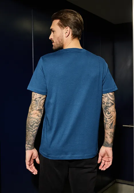 T-shirt avec chestprint twilight blue