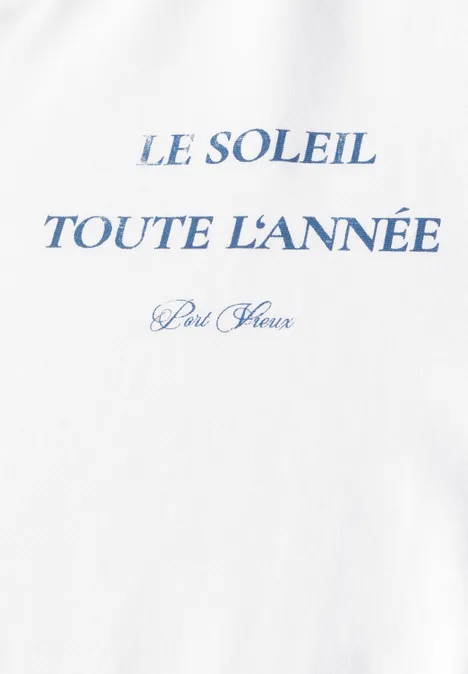 T-shirt à col en V bright white