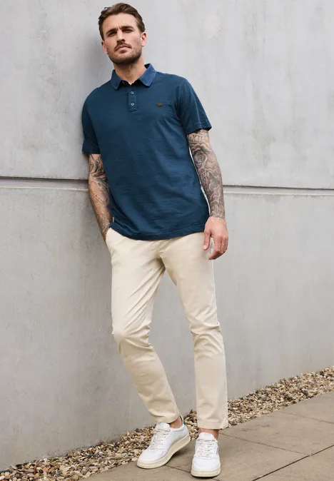 Polo à rayures twilight blue