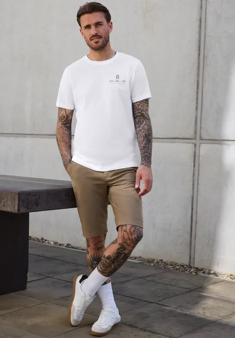 T-shirt avec backprint bright white