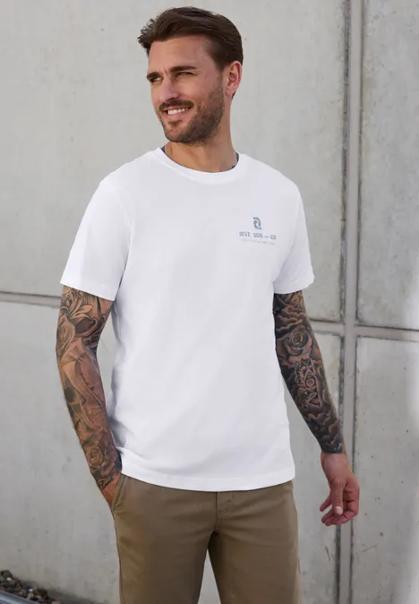 T-shirt avec backprint bright white