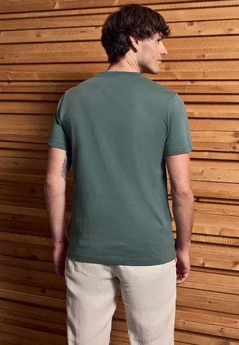 T-shirt à l'imprimé marin teal green