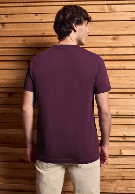 T-shirt à l'imprimé marin dark red