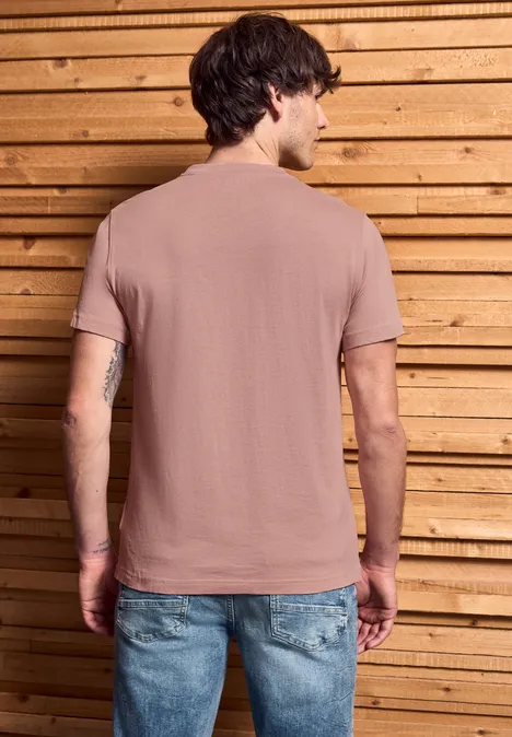 T-shirt à l'imprimé marin pastel peach