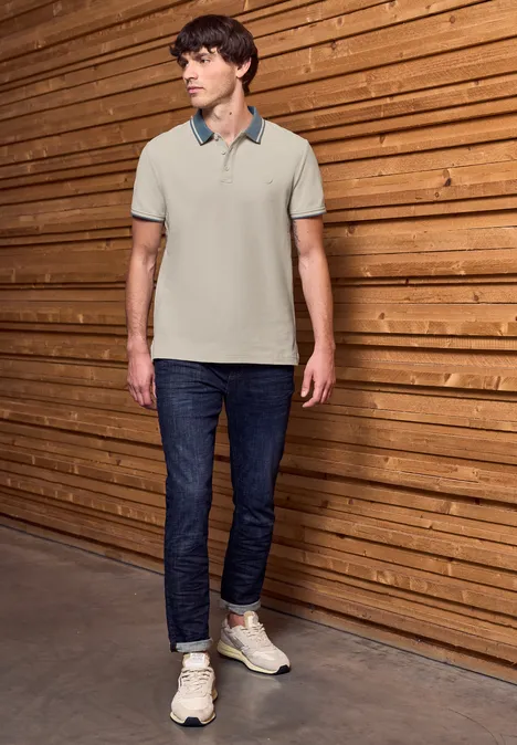 Polo structuré basic beige