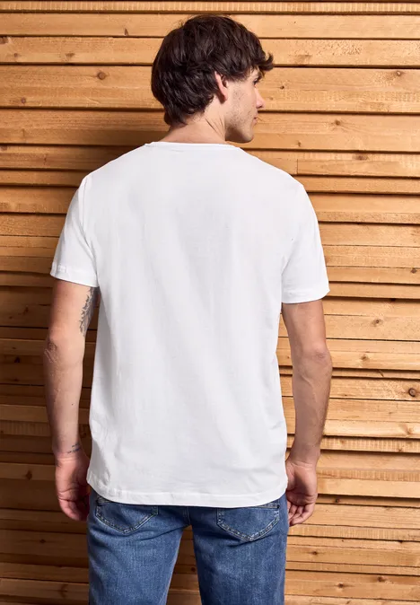 T-shirt avec détail wording bright white