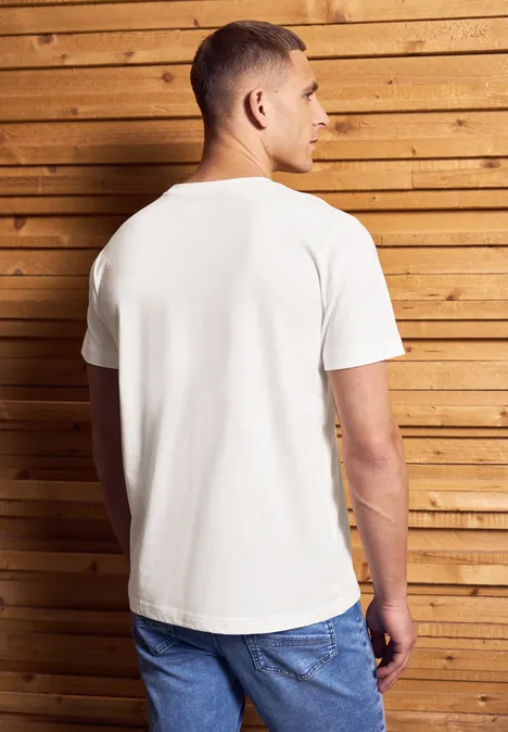 T-shirt avec chestprint bright white