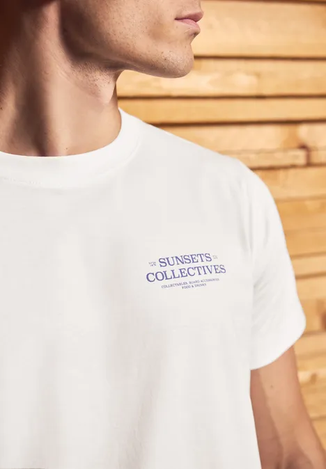 T-shirt avec chestprint bright white