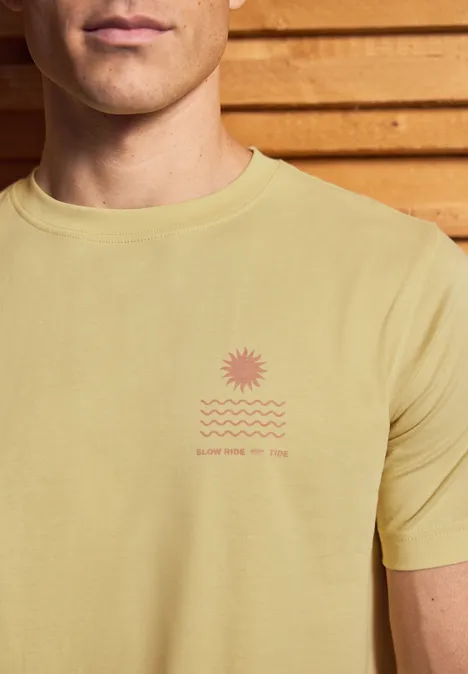 T-shirt avec chestprint sunny yellow