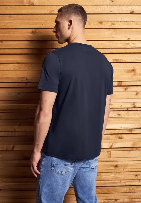 T-shirt avec chestprint dark navy blue