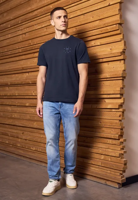T-shirt avec chestprint dark navy blue