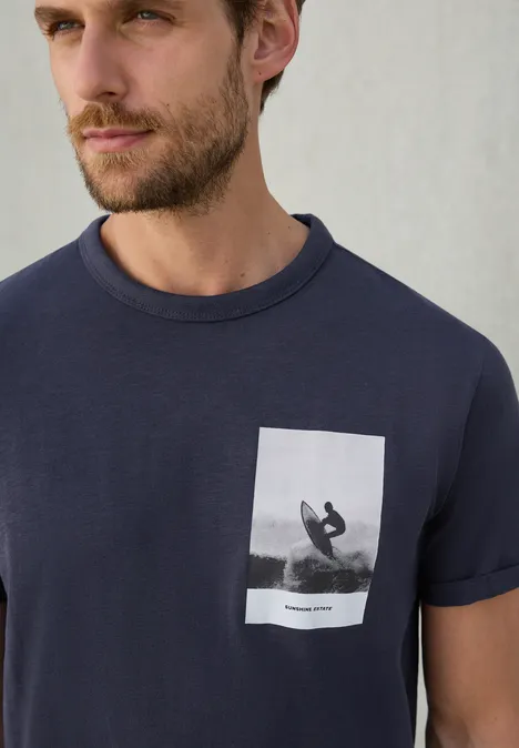 T-shirt avec imprimé dark navy blue