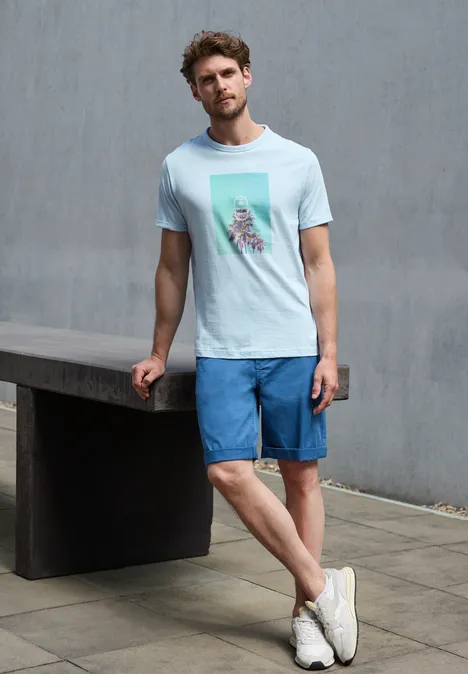 T-shirt avec photo imprimée lagoon blue