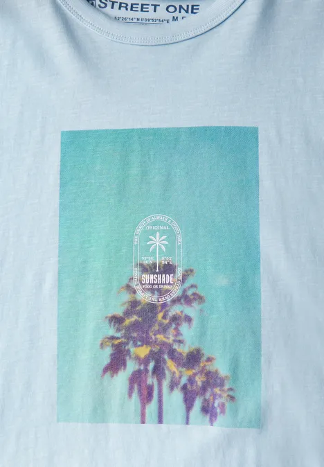 T-shirt avec photo imprimée lagoon blue
