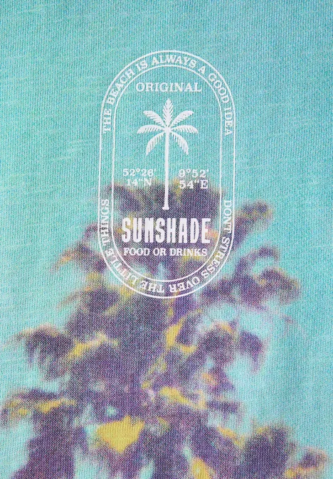 T-shirt avec photo imprimée lagoon blue