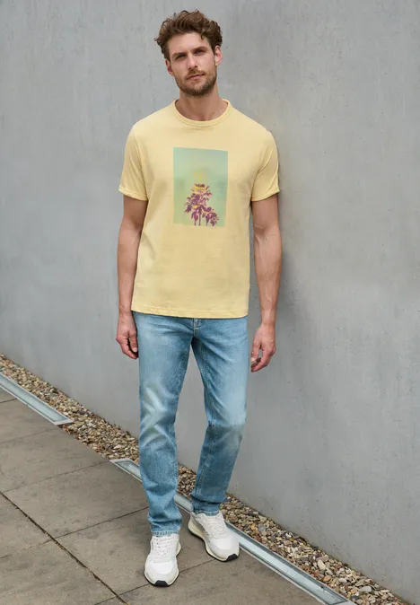 T-shirt avec photo imprimée sunny yellow