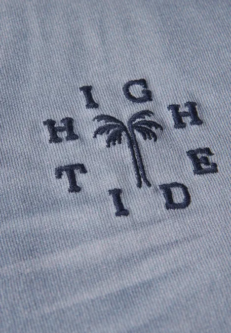 T-shirt ras du cou à motifs dusty blue