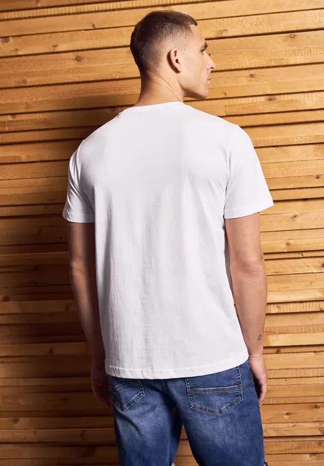 T-shirt avec imprimé bright white